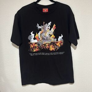 Dbruze x Meta Zoo Mens Black Lava Bear Short Sleeve Crew Neck T-Shirt Size Large